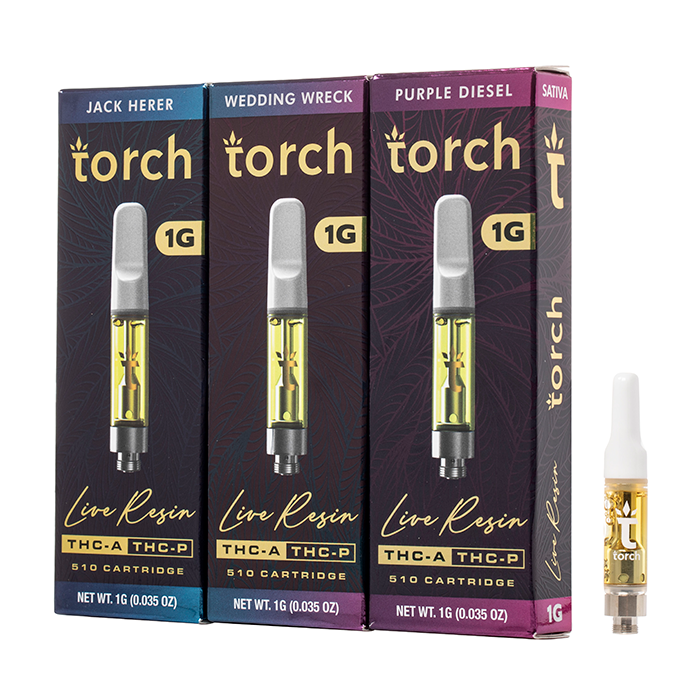 Torch THC-A + THC-P Live Resin Cartridge 1G