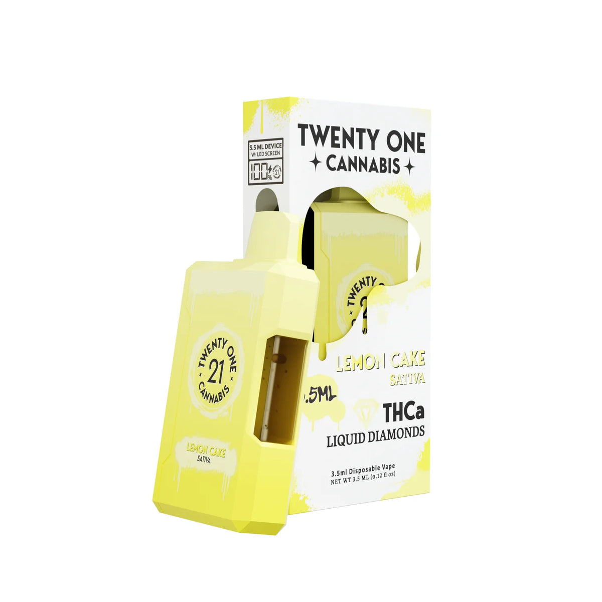 Twenty One Liquid Diamonds Disposable Vape 3.5mL – Delta 8 + THCa