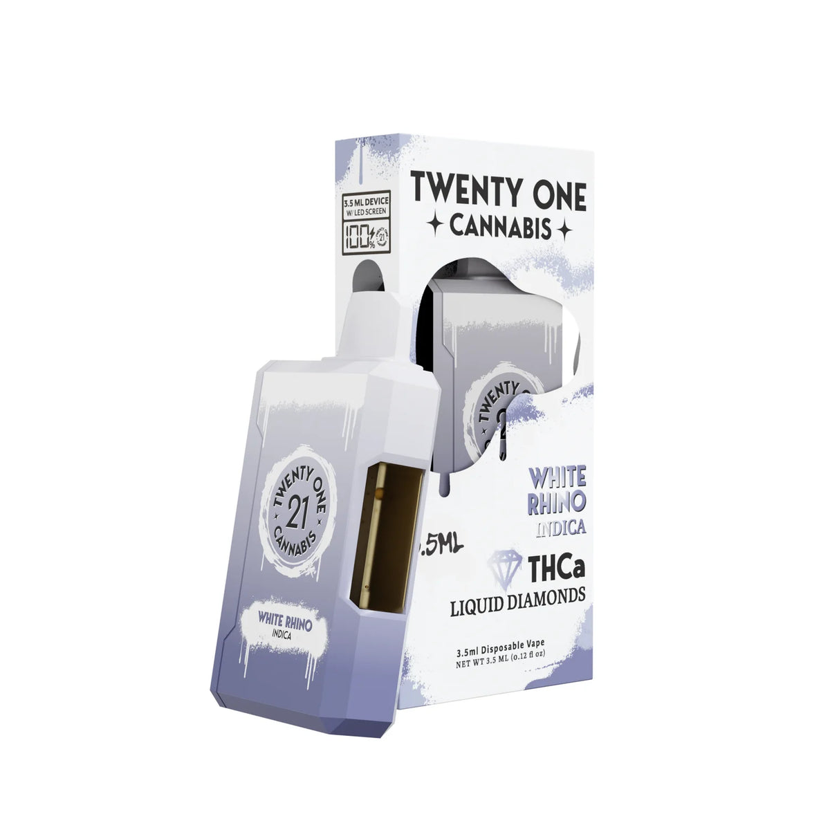 Twenty One Liquid Diamonds Disposable Vape 3.5mL – Delta 8 + THCa
