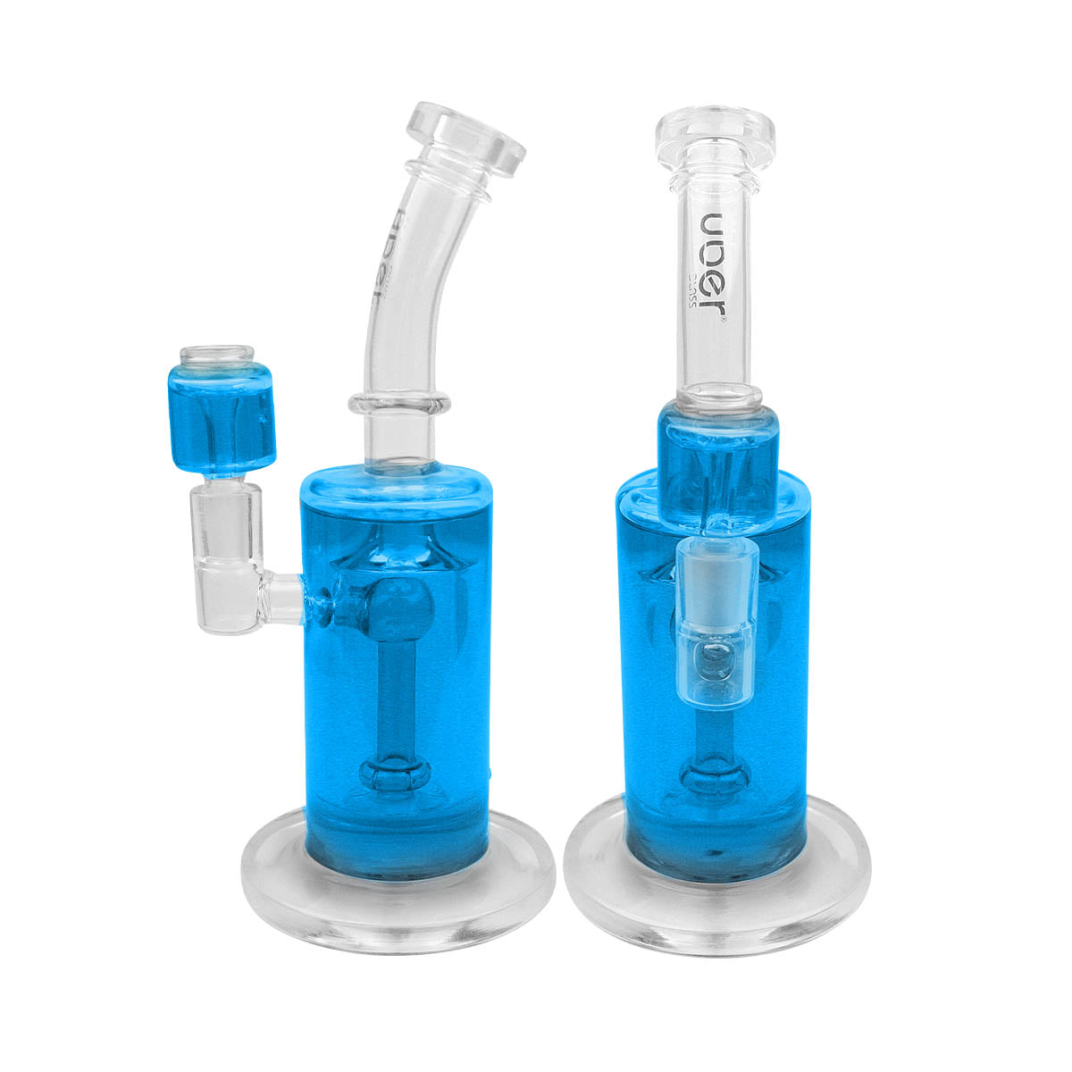 Uber 9" Freezable Waterpipe - Style 001 Blue