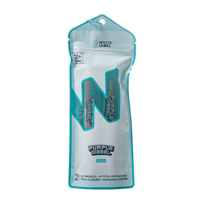 White Label THCA 2X2 Gram Pre Rollz 4G