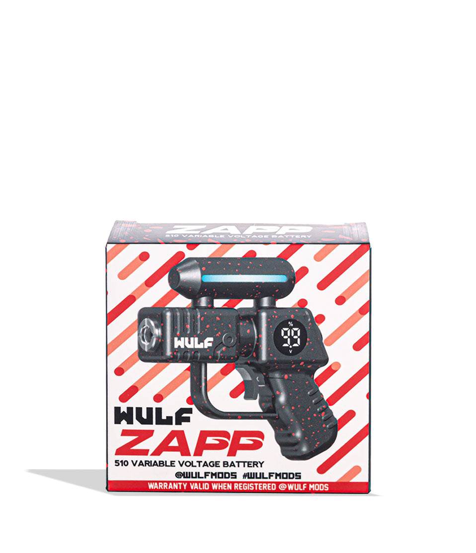 Wulf Mods Zapp Variable Voltage Battery box - Black-Red Spatter