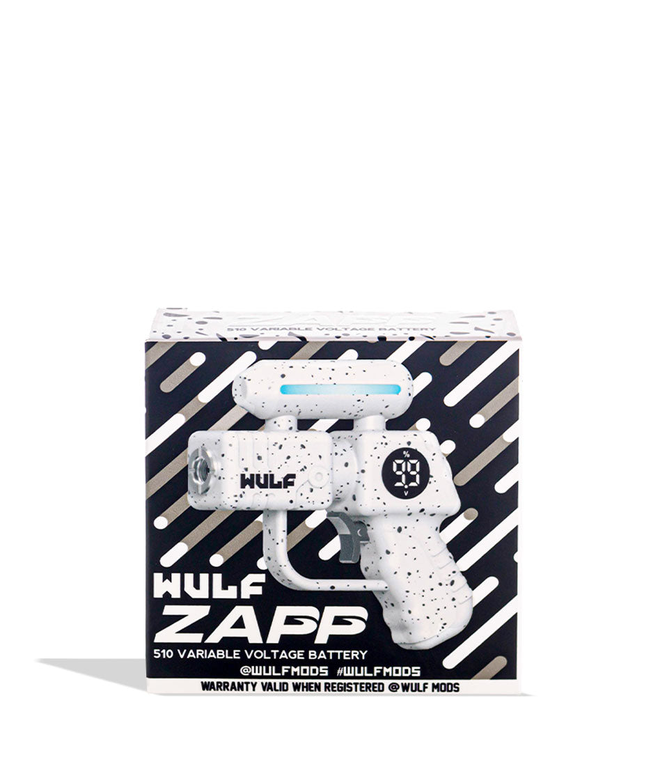 Wulf Mods Zapp Variable Voltage Battery box - White-Black Spatter