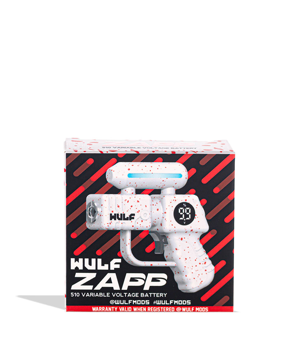 Wulf Mods Zapp Variable Voltage Battery box - White-Red Spatter