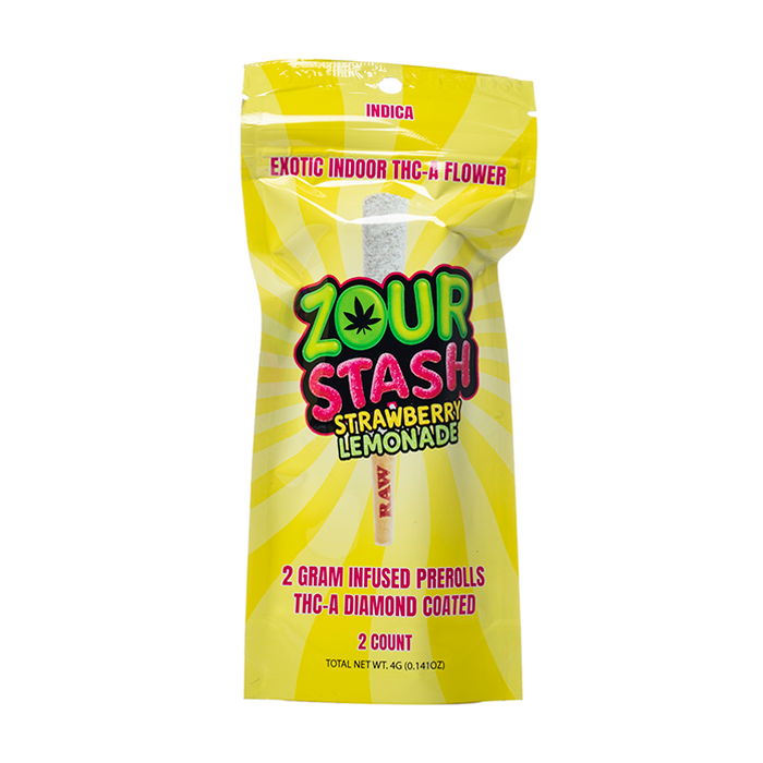 Zour Stash THCa Liquid Diamonds Pre-rolls 4g 2ct