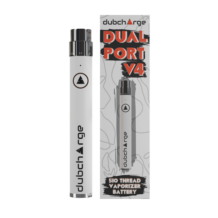 High-Capacity 510 Thread Dual Port V4 650 mAh Battery | Long-Lasting Power Source for Vaporizer Devices