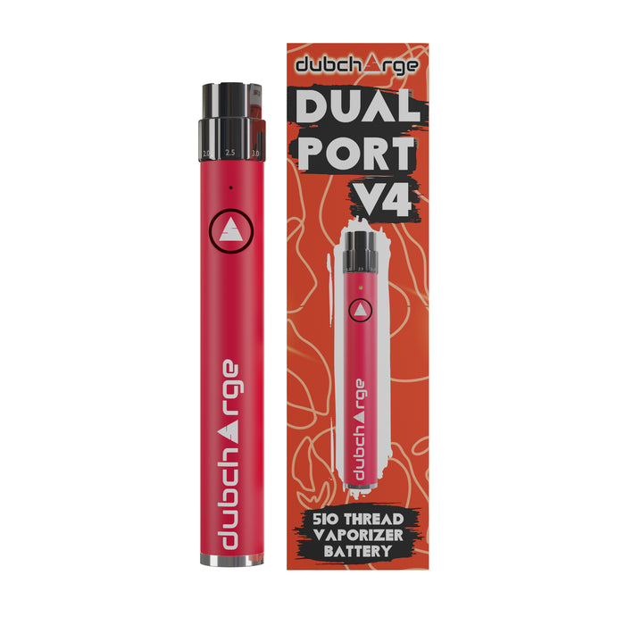 High-Capacity 510 Thread Dual Port V4 650 mAh Battery | Long-Lasting Power Source for Vaporizer Devices