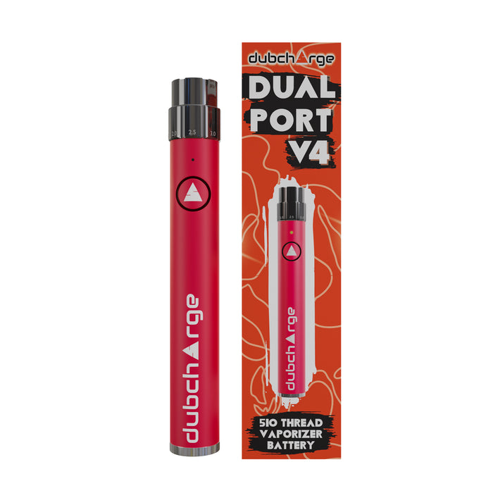 High-Capacity 510 Thread Dual Port V4 900 mAh Battery | Long-Lasting Power Source for Vaporizer Devices
