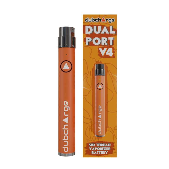 High-Capacity 510 Thread Dual Port V4 900 mAh Battery | Long-Lasting Power Source for Vaporizer Devices