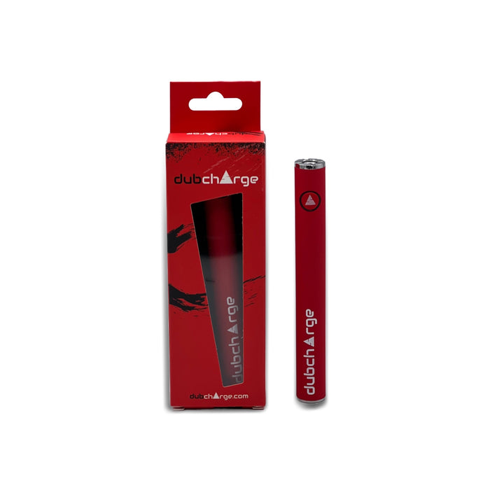 1100 mAh DubCharge V3 510 Thread Vaporizer Battery - Dual-port Charging - red