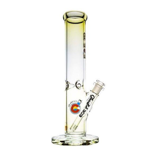 Glass Lab 303 12.5" Straight Tube Fumed Water Pipe - High-Quality Smoking Glassware for Smooth Hits